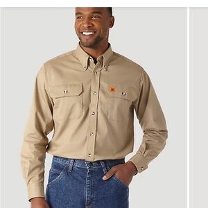 Men's Tan Work Shirt